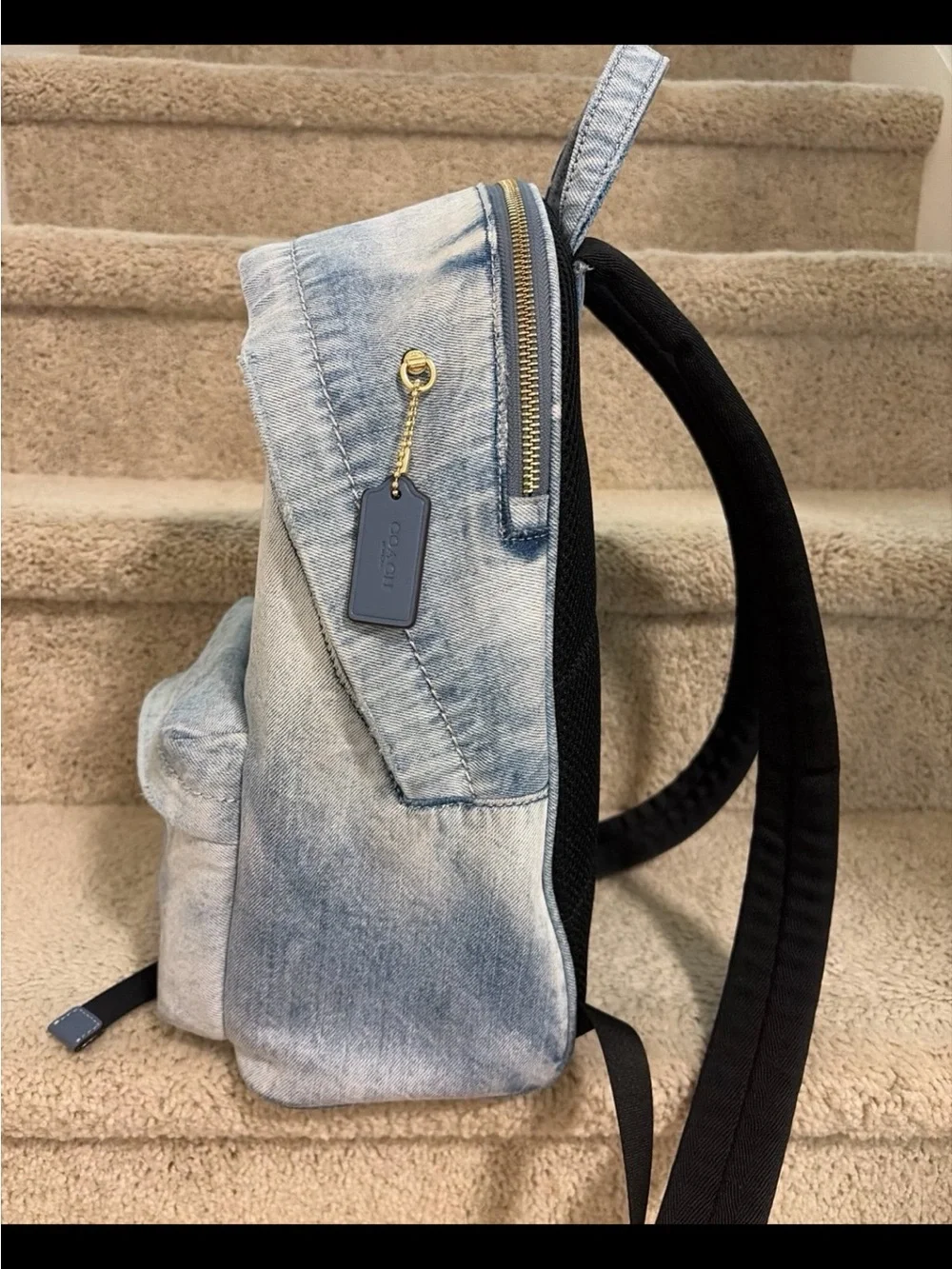 Coach Taylor Small Backpack in Loved Denim Blue
